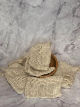 Load image into Gallery viewer, Soap Pouch - Exfoliating Bag - Cotton/Linen Fiber
